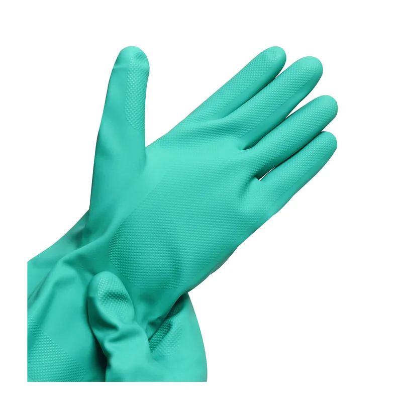 DEXTOR ถุงมือยางไนไตร สีเขียว ไซส์ L - Image 3