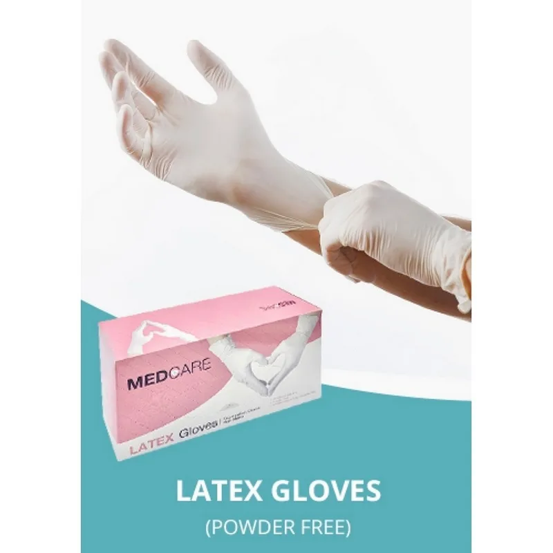 MEDCARE ถุงมือยางธรรมชาติลาเท็กซ์ ไม่มีแป้ง L - Image 4