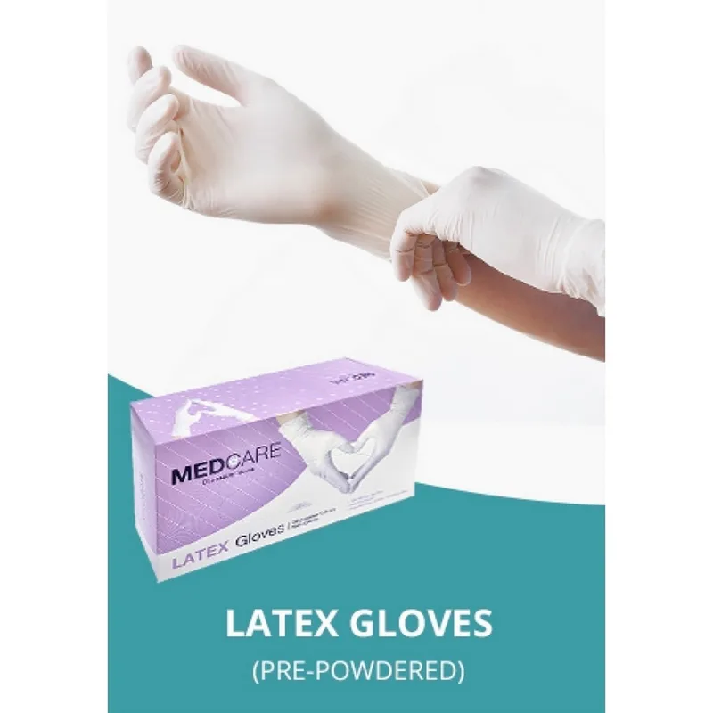 MEDCARE ถุงมือยางธรรมชาติลาเท็กซ์ มีแป้ง L - Image 4