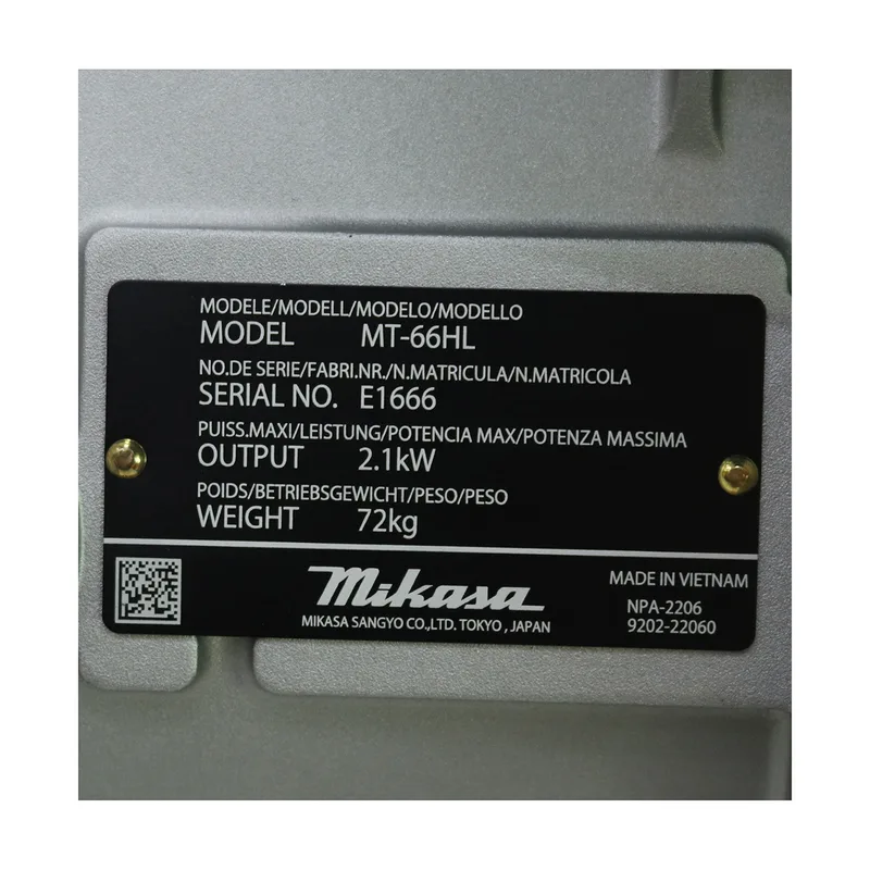 MIKASA เครื่องตบดินแบบกระโดด (4 จังหวะ) รุ่น MT-66H - Image 4