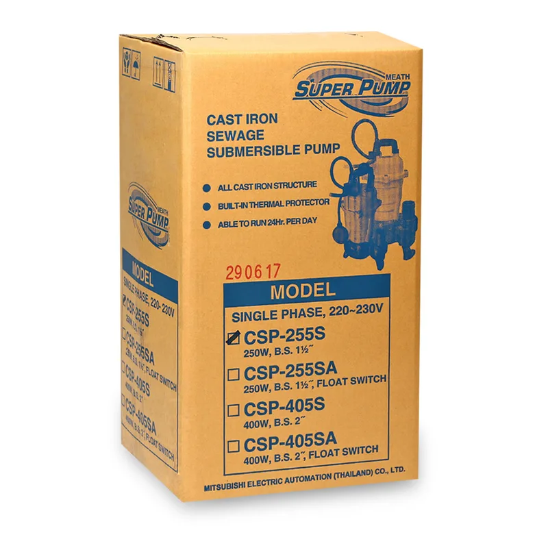 MITSUBISHI CSP-255S ปั๊มแช่ดูดโคลนท่อ 1 1/2"(1/3HP) - Image 4