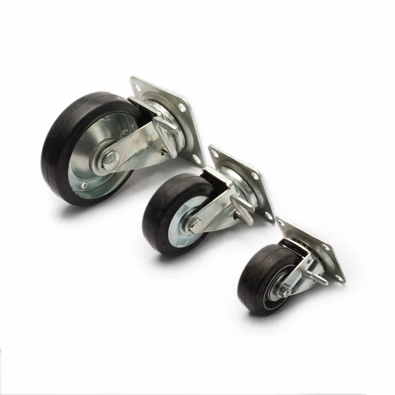 NANSIN STM75VA W-3R ล้อยางดำแป้นเบรค 75 มม. 2.9" - Image 2