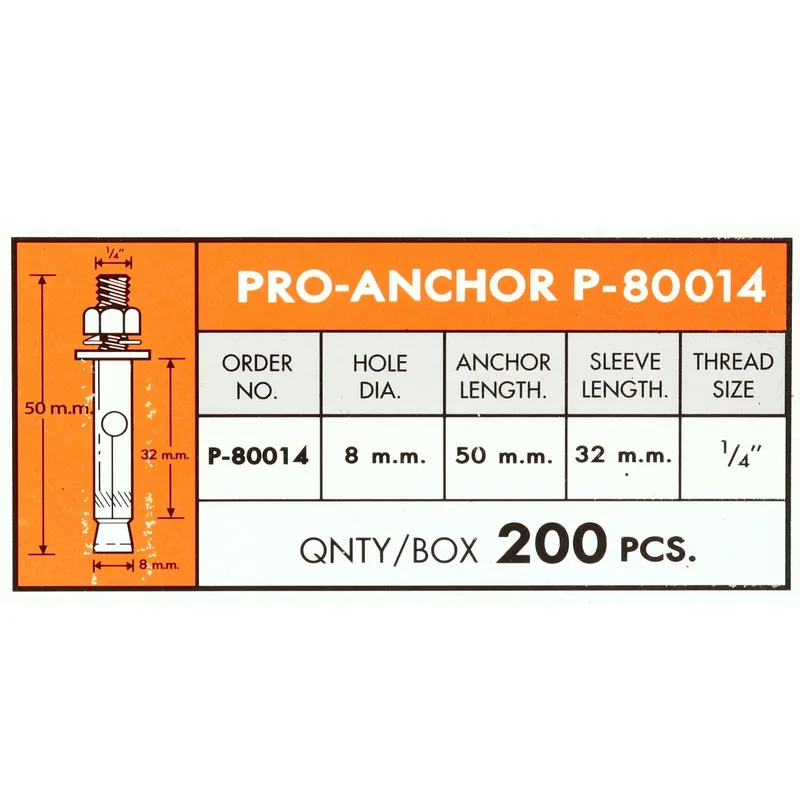 PANSIAM P-80014 พุ๊กเหล็ก ขนาดเกลียว 1/4" - Image 5