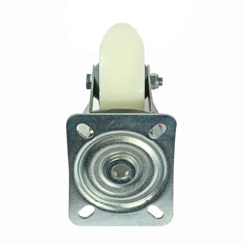 PAREO ลูกล้อไนล่อนขาเหล็กชุบซิงค์ แป้นหมุน ขนาด100 มม. (4 นิ้ว) รับน้ำหนักได้ 125 กก. - Image 3