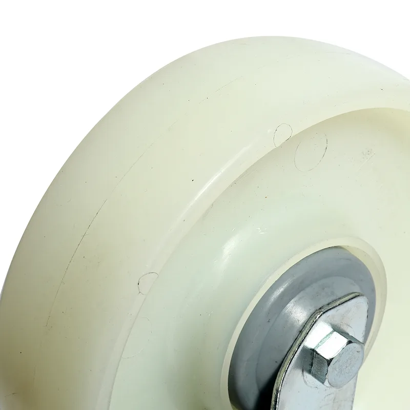 PAREO ลูกล้อไนล่อนขาเหล็กชุบซิงค์ แป้นหมุน ขนาด125 มม. (5 นิ้ว) รับน้ำหนักได้ 150 กก. - Image 3