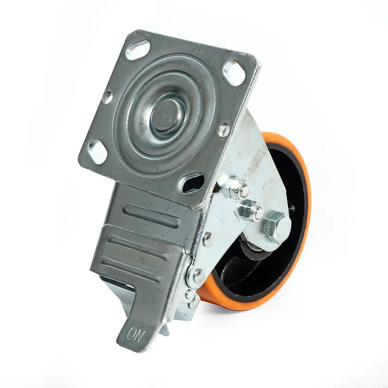 PAREO ล้อโพลียูรีเทน รุ่น MAX แป้นเบรค ขนาด125 มม. (5 นิ้ว) รับน้ำหนักได้ 350-400 กก. - Image 3