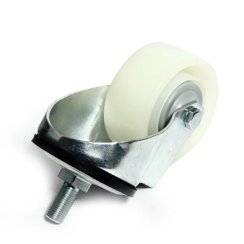 PAREO ลูกล้อไนล่อนขาเหล็กชุบซิงค์ สกรูหมุน 80 มม. (3 นิ้ว) รับน้ำหนักได้ 100 กก. - Image 3