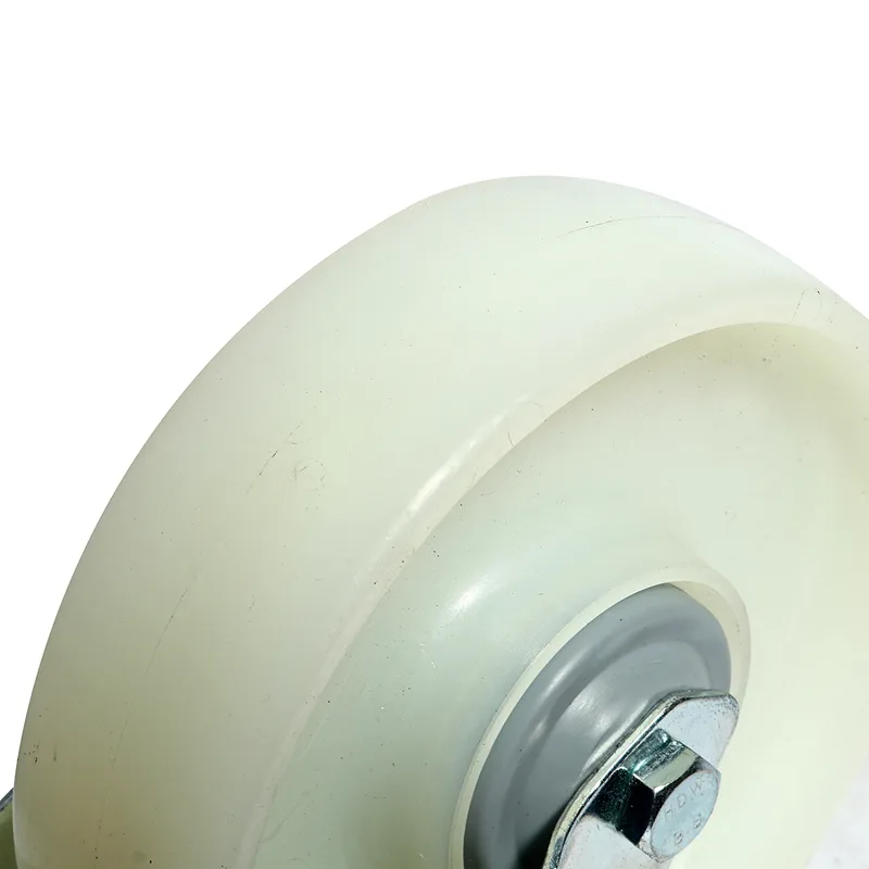 PAREO ลูกล้อไนล่อนขาเหล็กชุบซิงค์ สกรูเบรค 125 มม. (5 นิ้ว) รับน้ำหนักได้ 150 กก. - Image 3