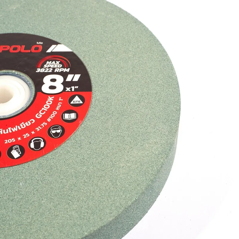 POLO หินไฟ (สีเขียว) 8" หนา 1" #100 - Image 3