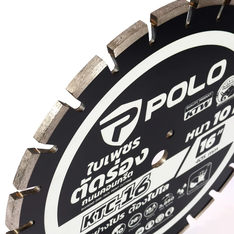 POLO ใบเพชรตัดถนน 16"X10MM (ใบตัดจ๊อย) รุ่น KTC-16 - Image 3
