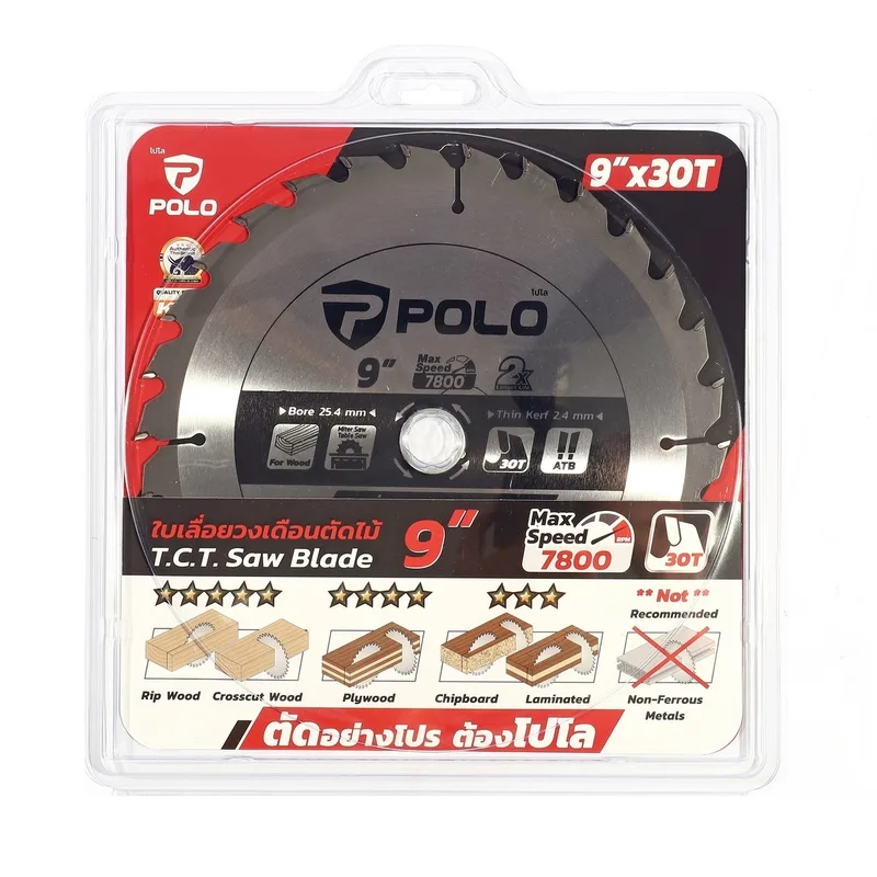 POLO ใบเลื่อยวงเดือน 9" (230 MM) X 30T - Image 6