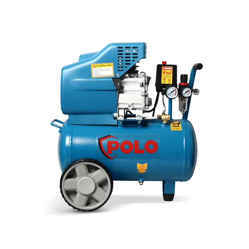POLO ปั๊มลมขับตรง 3HP ถัง 24L รุ่น BM2024BLUE - Image 2