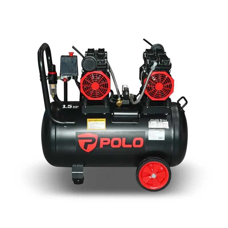 POLO ปั๊มลมออยล์ฟรี 1.5HP(4P) 50L รุ่น D5502-50 - Image 3