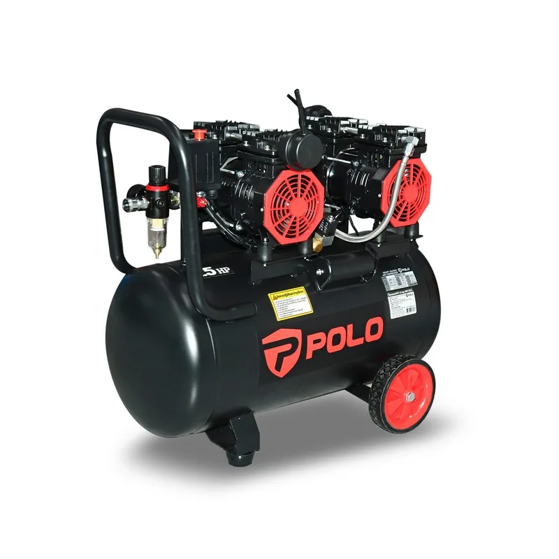 POLO ปั๊มลมออยล์ฟรี 1.5HP(4P) 50L รุ่น D5502-50