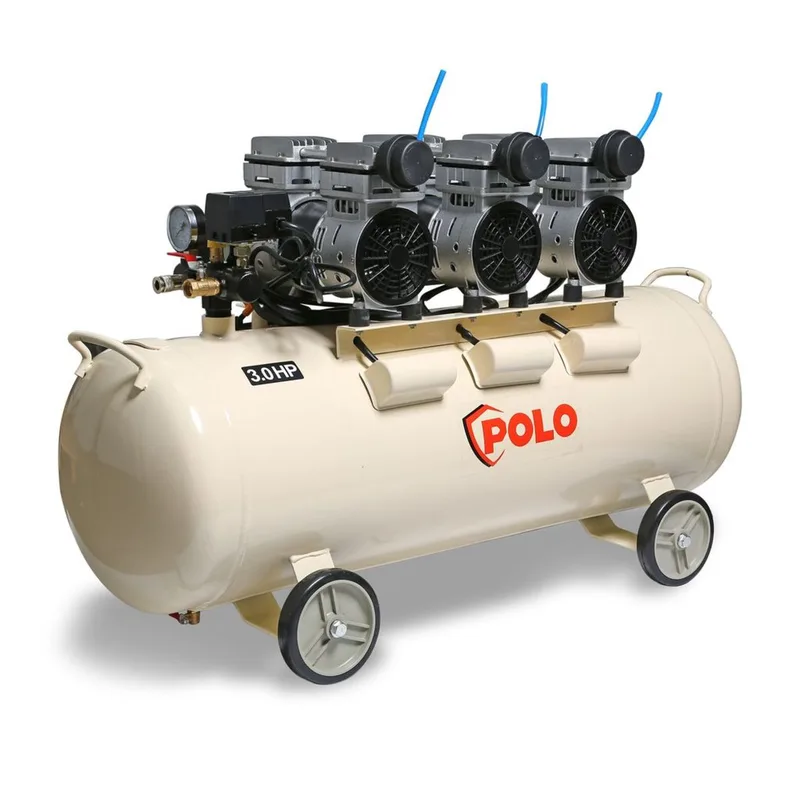POLO ปั๊มลมออยล์ฟรี 3 HP-3 หัว รุ่น OFS7503-100