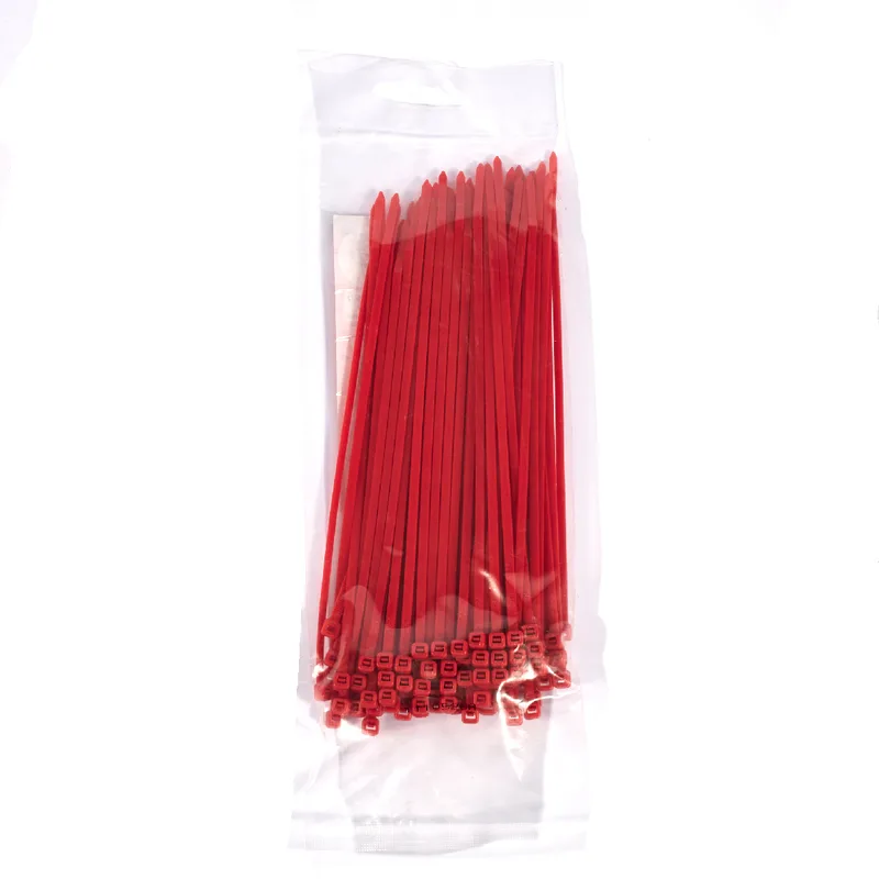 POLO เคเบิ้ลไทร์แดง 8" (100PC/PA) รุ่น PL-200IRD - Image 3