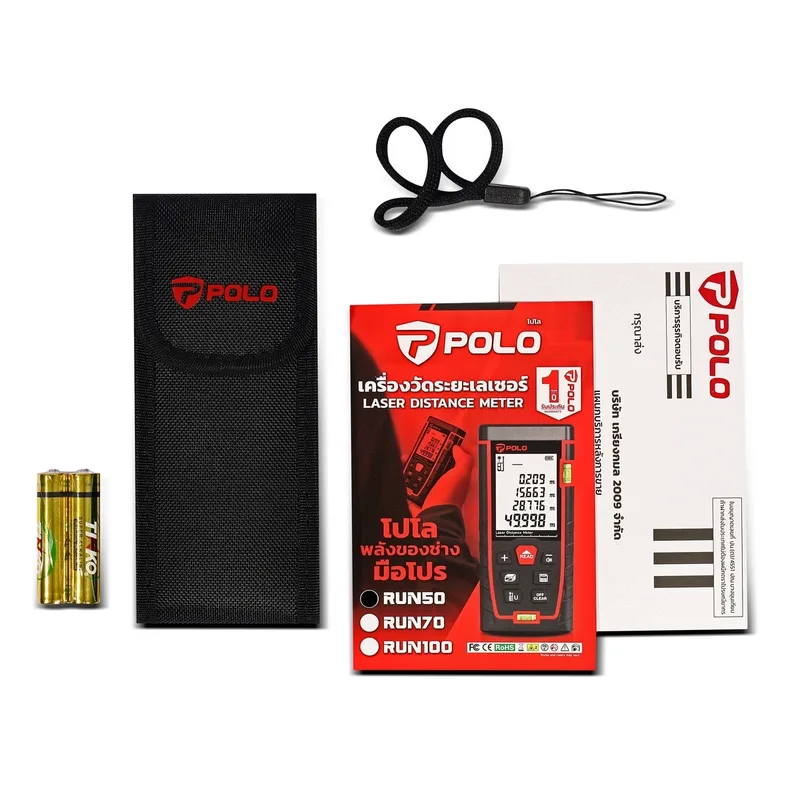 POLO เครื่องวัดระยะทางเลเซอร์ 50 เมตร รุ่น RUN50 - Image 5