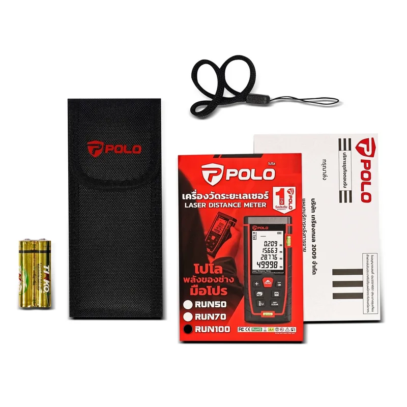 POLO เครื่องวัดระยะทางเลเซอร์ 100 เมตร รุ่น RUN100 - Image 5