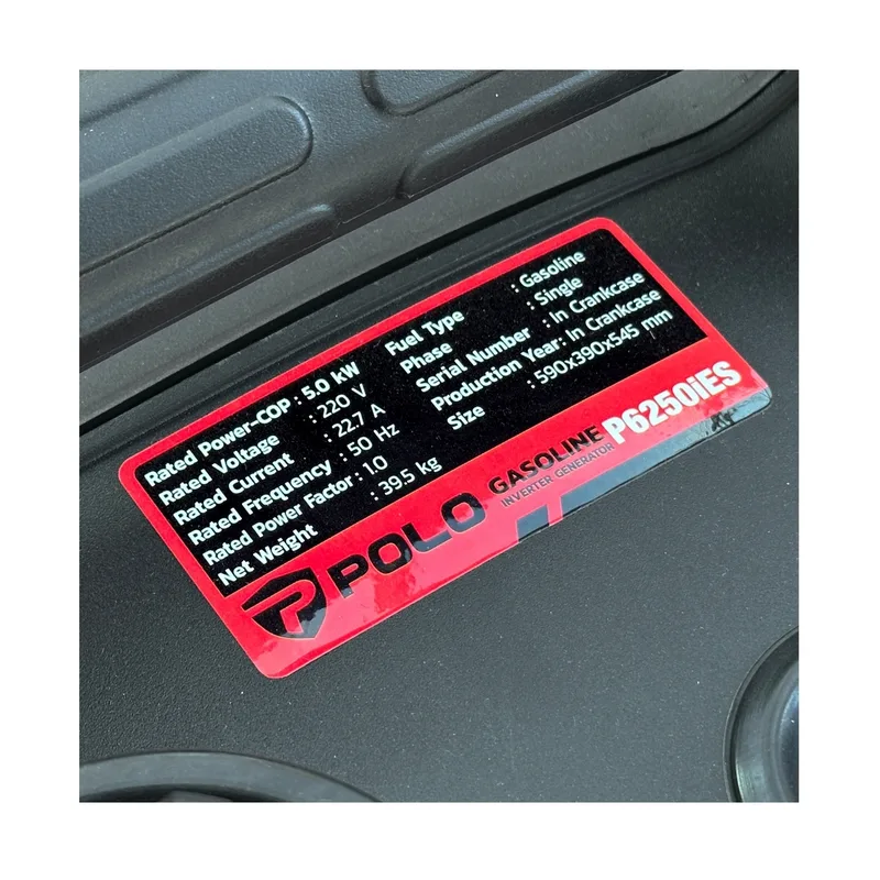 POLO เครื่องปั่นไฟอินเวอร์เตอร์ 5.5KW รุ่น P6250IES - Image 9