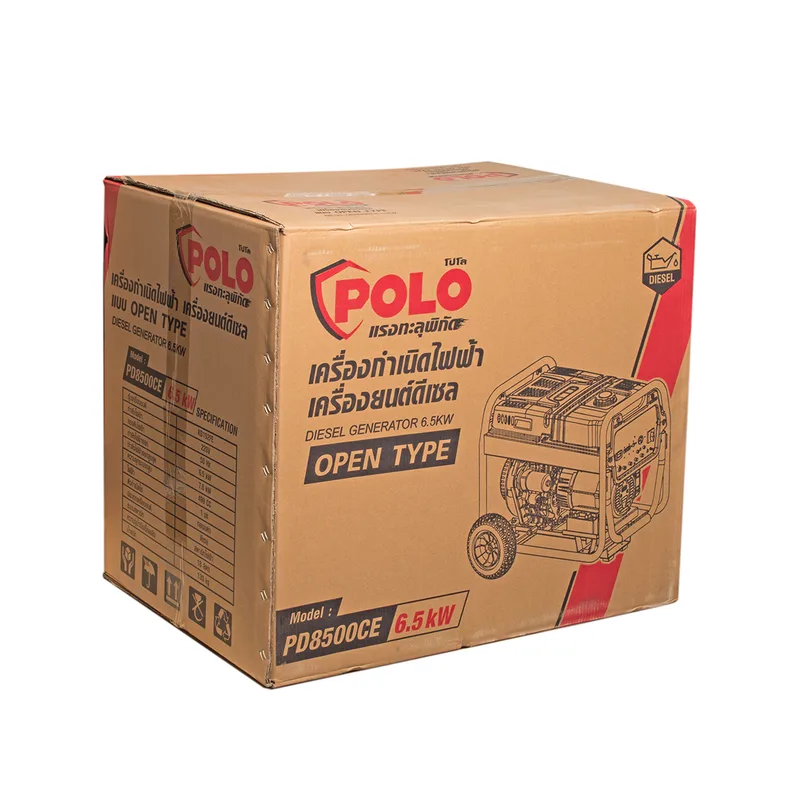 POLO เครื่องปั่นไฟ ดีเซล 6.5 KW รุ่น PD8500CE - Image 6