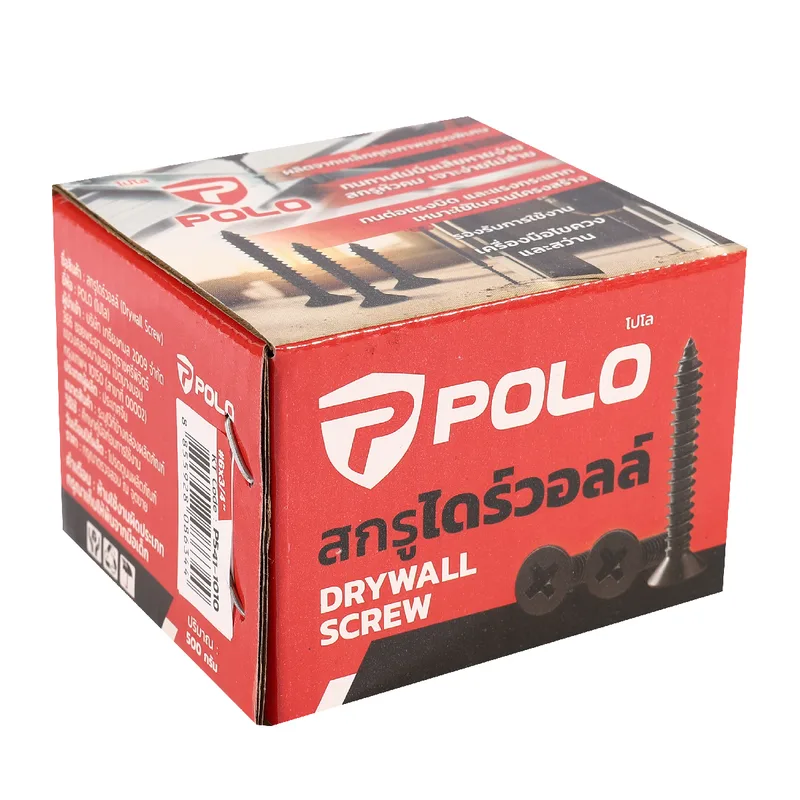 POLO สกรูไดร์วอลล์ (500 กรัม/กล่อง) รุ่น #6X3/4" - Image 6