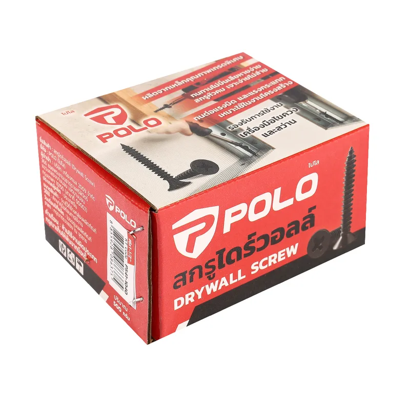 POLO สกรูไดร์วอลล์ (500 กรัม/กล่อง) รุ่น #6X1-1/2" - Image 6