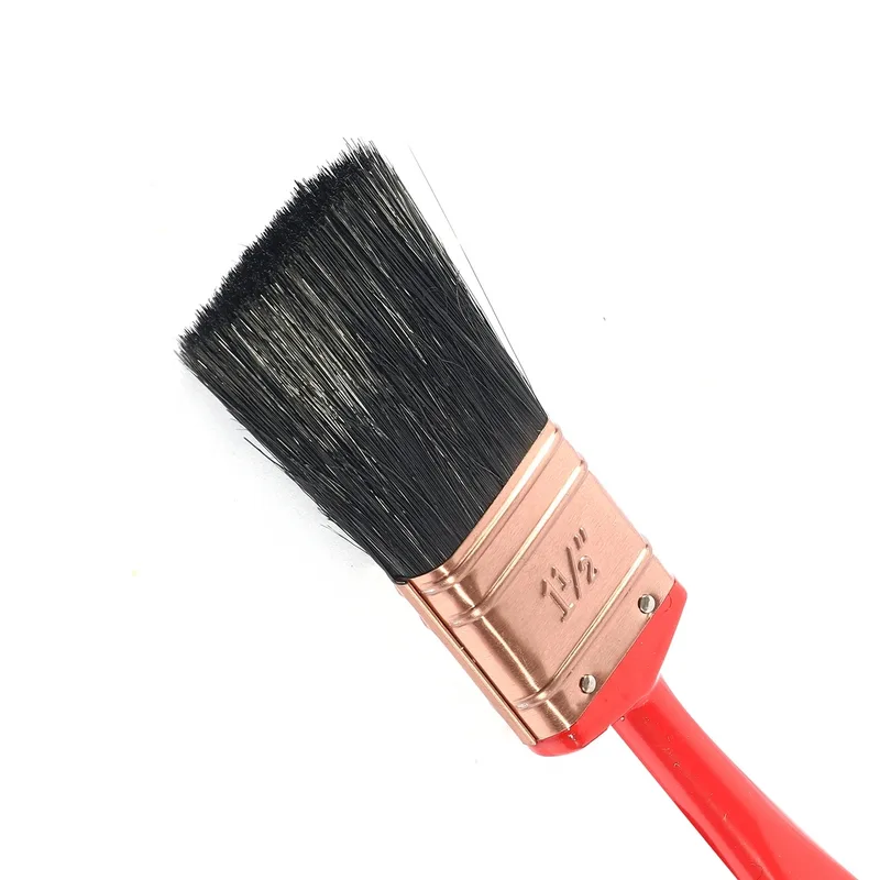 POLO PM แปรงขนดำมีเชือกด้ามแดง 1-1/2"12PCS/BOX
