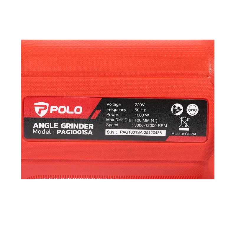 POLO เครื่องเจียร์ 4''1000W สวิตช์ข้าง รุ่น PAG1001SA - Image 7
