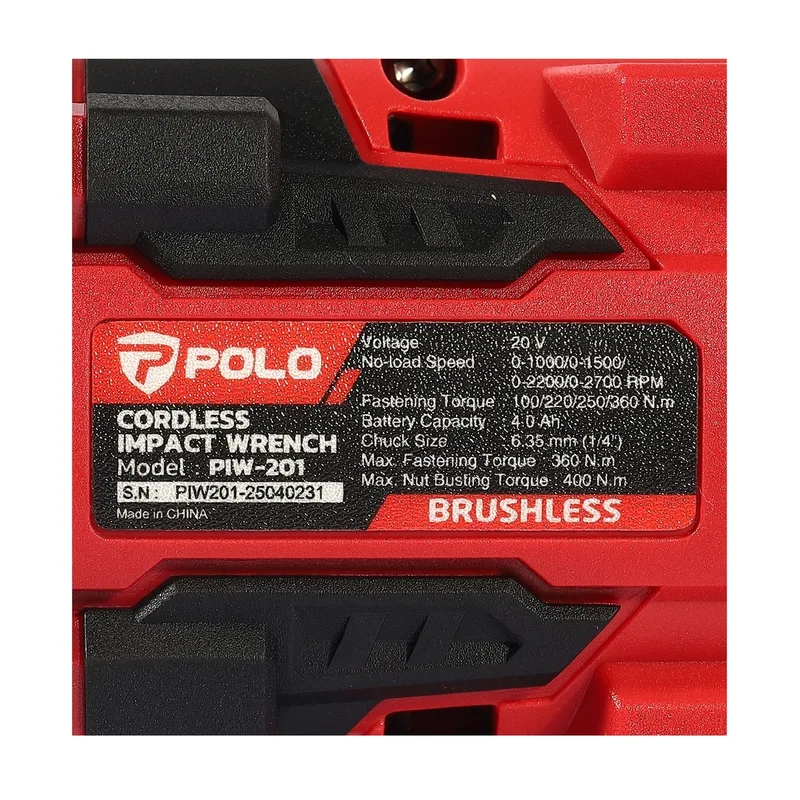POLO 20V บล็อกไร้สาย 360NM 4.0AH*2 รุ่น PIW201C2 - Image 11
