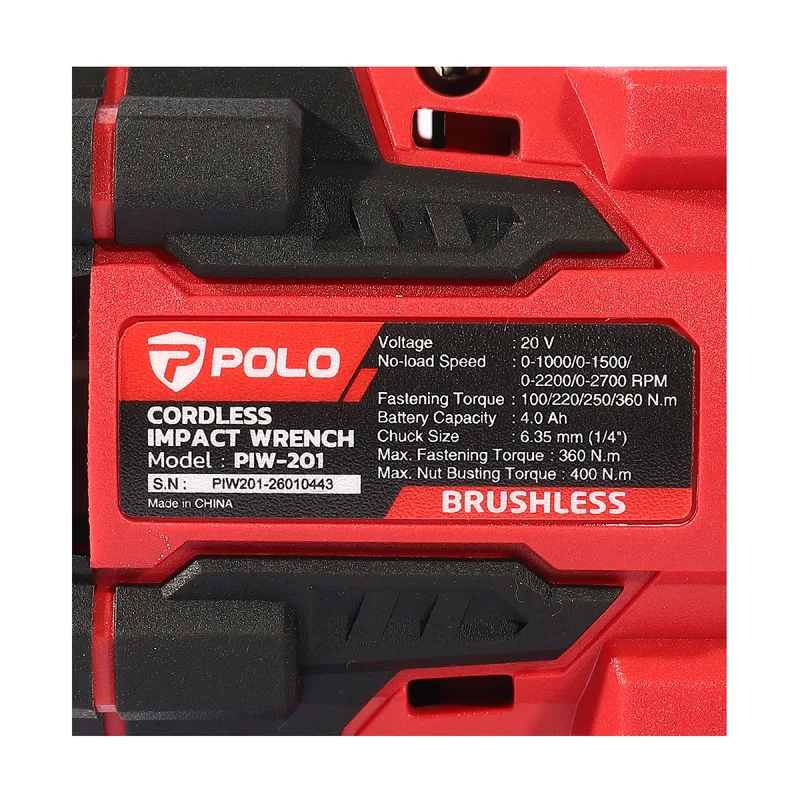 POLO 20V บล็อกไร้สาย 360NM (ตัวเปล่า) รุ่น PIW201Z - Image 6