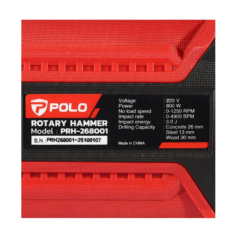 POLO สว่านโรตารี่ 26MM 800W (3 ระบบ) เปลี่ยนหัว - Image 5