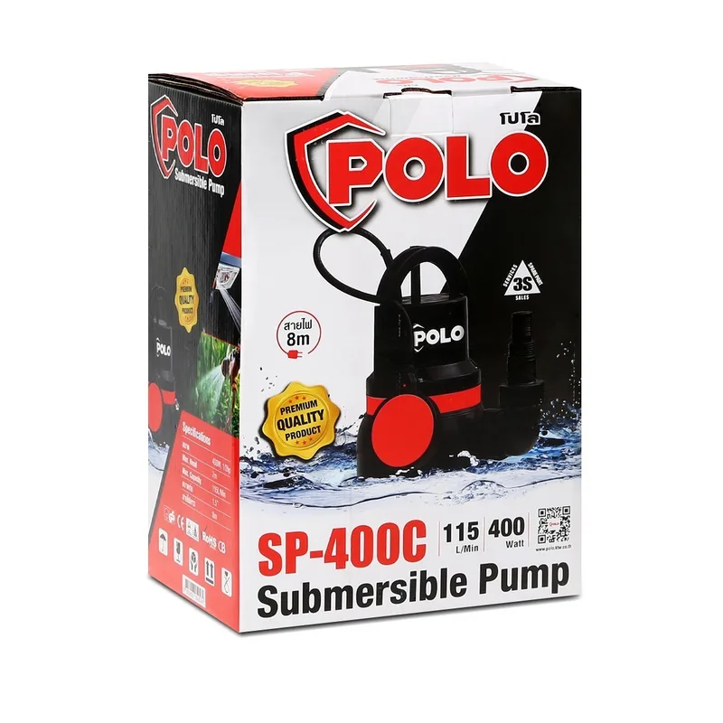 POLO ปั๊มจุ่ม 400W 2 สาย 1-1 1/2" รุ่น SP-400C - Image 5