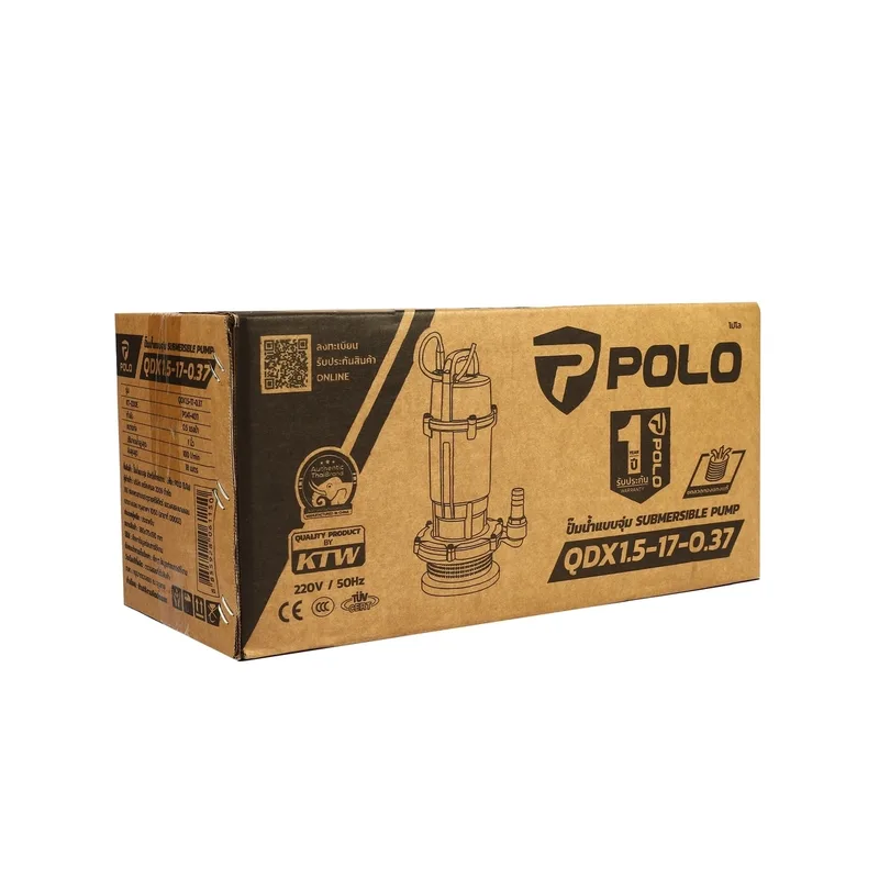 POLO ปั๊มจุ่ม 0.5HP / 1" รุ่น QDX1.5-17-0.37 - Image 10
