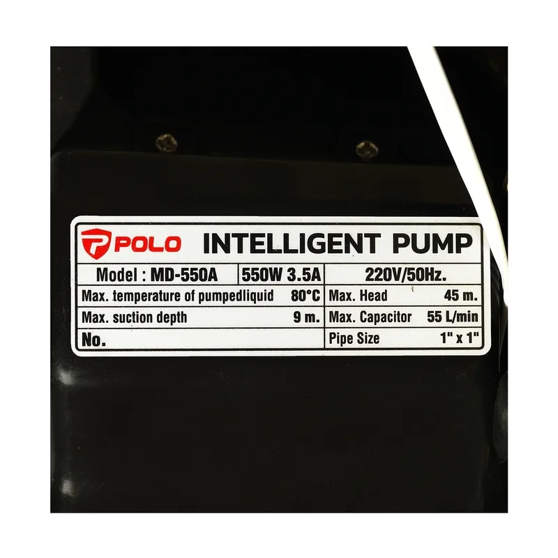 POLO ปั๊มน้ำอัจฉริยะ ระบบดิจิตอล 550W รุ่น MD-550A - Image 7