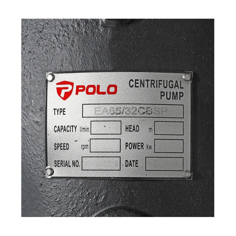 POLO ปั๊มเพลาลอย GRAND PACKING รุ่น EA65/32 - Image 7