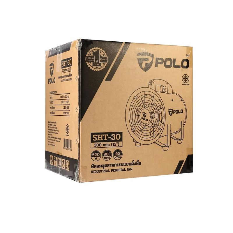 POLO พัดลมอุตฯดูดเป่า 12"(รุ่นลิมิเต็ด) รุ่น SHT-30 - Image 9