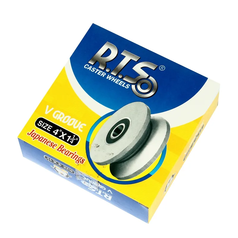 RTS ล้อประตู ร่องฉาก(V)ขนาด 4" X 1-1/4" - Image 3