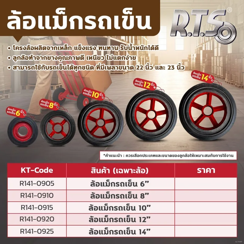 RTS ล้อแม็กรถเข็น 14" - Image 4
