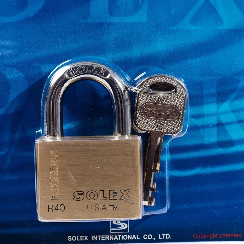 SOLEX กุญแจคล้องทองเหลือง R40 PREMIUM - Image 2