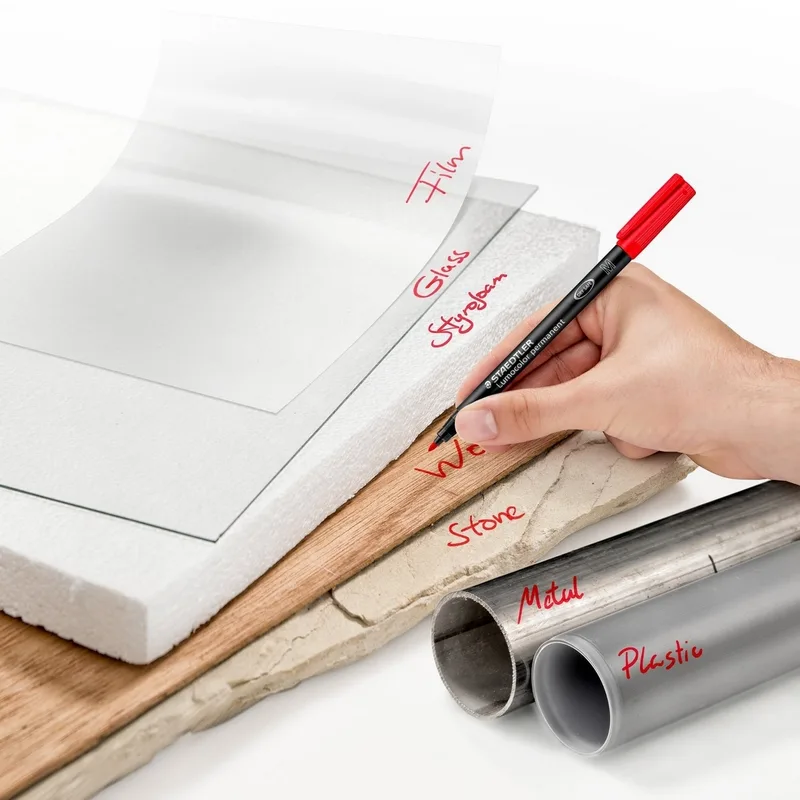 STAEDTLER 317-2 ปากกาเขียนแผ่นใส 1.0 มม.(M) สีแดง - Image 3