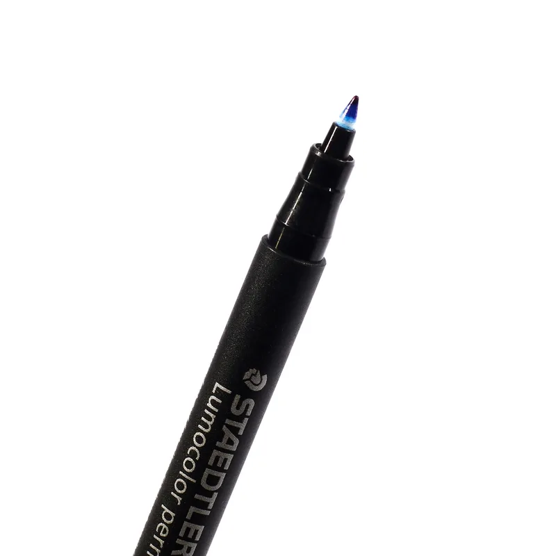 STAEDTLER 318-3 ปากกาเขียนแผ่นใส 0.6 มม.(F)น้ำเงิน - Image 3