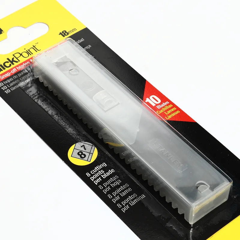 STANLEY 11-301T ใบมีดคัตเตอร์ 18 มม. 10ใบ/แพ็ค - Image 3