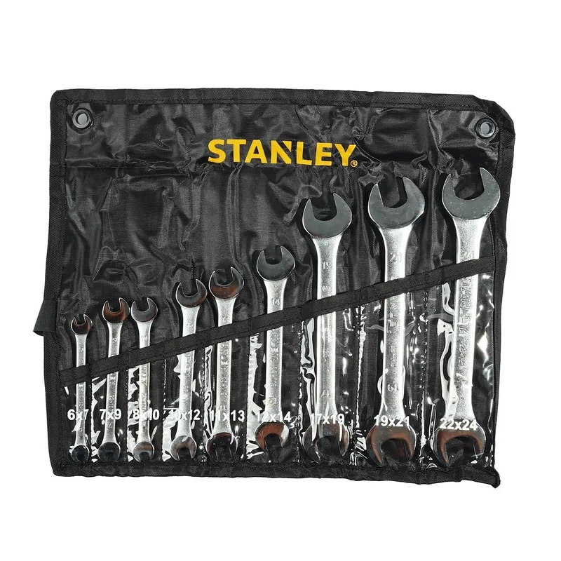 STANLEY CWBชุดประแจปากตาย9ชิ้น 6X7-22X24มม