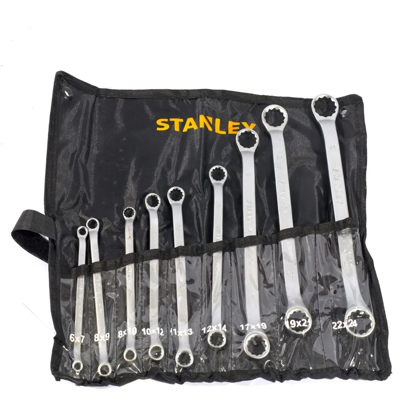 STANLEY CWBชุดประแจแหวนคู่9ชิ้น 6X7-22X24 มม. - Image 2