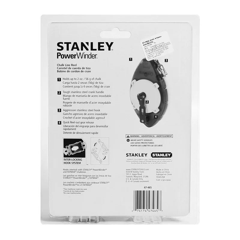 STANLEY 47-465 บักเต้า+ลูกน้ำ+ชอล์ก30ม.สีแดง - Image 2
