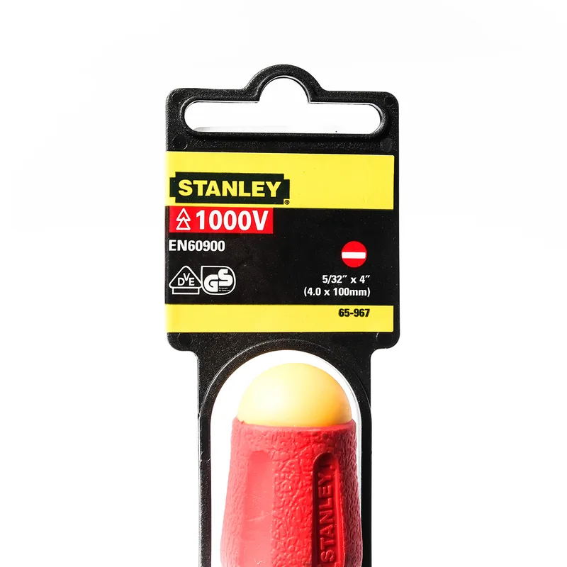 STANLEY 65-967 ไขควงกันไฟฟ้าปากแบน 4X100 มม - Image 4