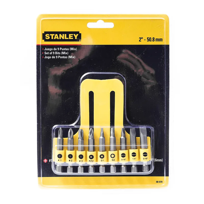 STANLEY 68-070-23 ชุดดอกไขควง 9 ชิ้น