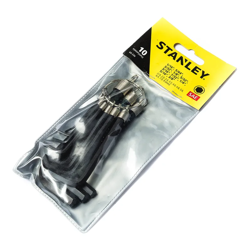 STANLEY 69-230 ชุดประแจ6เหลี่ยม 10ชิ้น 1/16-3/8" - Image 4