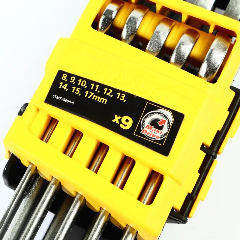 STANLEY CWBชุดประแจแหวนข้างฯ 9ชิ้น 8-17มม แพคPVC - Image 2