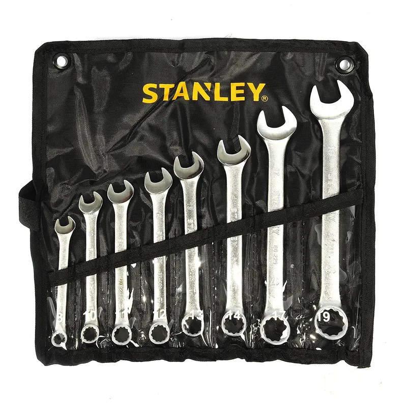 STANLEY CWBชุดประแจแหวนข้างฯ 8ชิ้น 9-19มม ซองผ้า